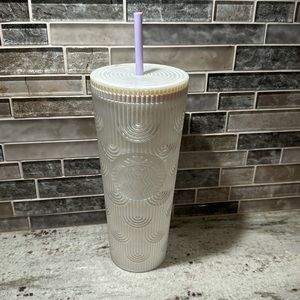 Starbucks 24oz Tumbler - iridescent white